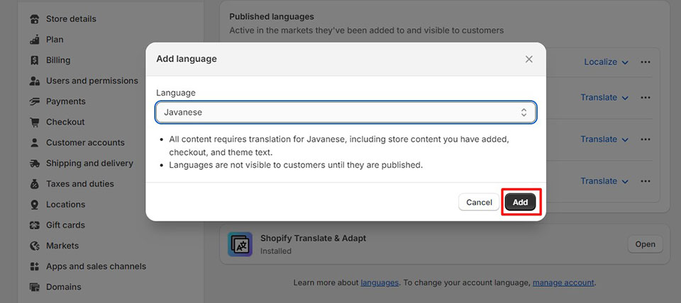 install Languages