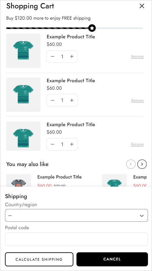 cart note demo