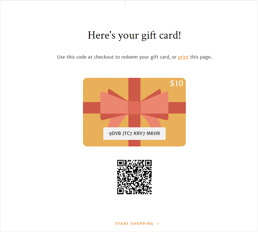 gift card