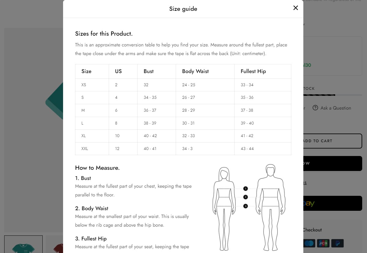 size guide